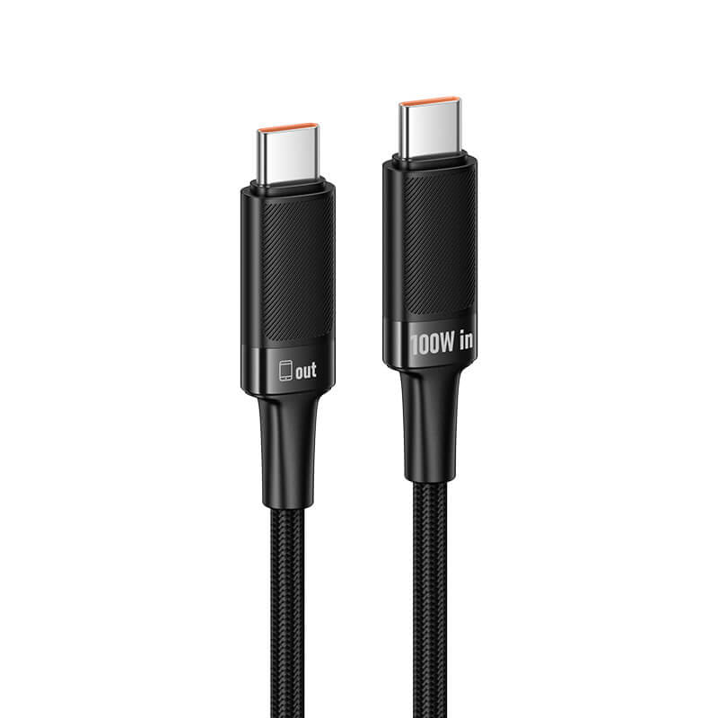 สายชาร์จเร็ว HOCO U153 TYP-C TO TYPE-C รองรับกำลังไฟ PD 100W ยาว 1.2 เมตร สำหรับโน้ตบุ๊ก แท็บเล็ต สมาร์ทโฟน