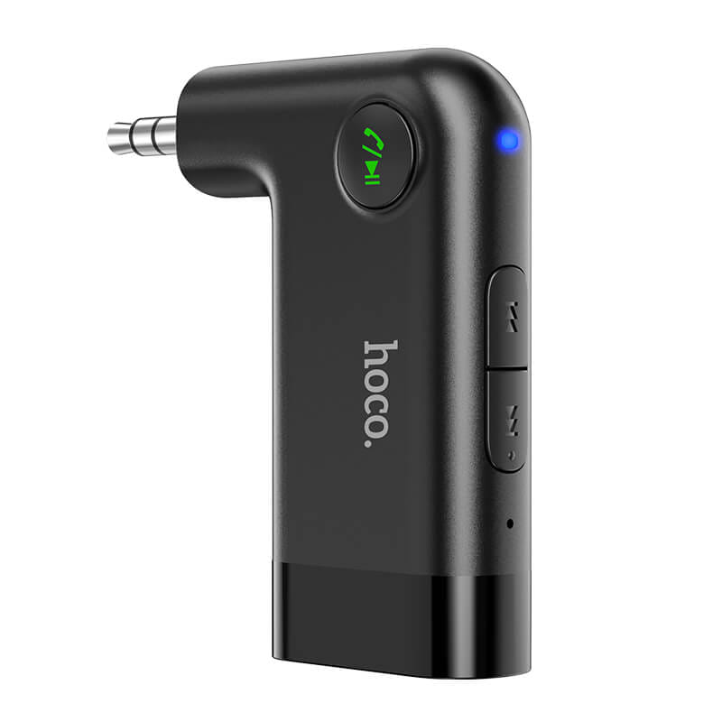 อุปกรณ์รับสัญญาณบลูทูธ HOCO E53 แปลงพอร์ต AUX 3.5MM สำหรับใช้งานในรถยนต์ รองรับการโทรสาย