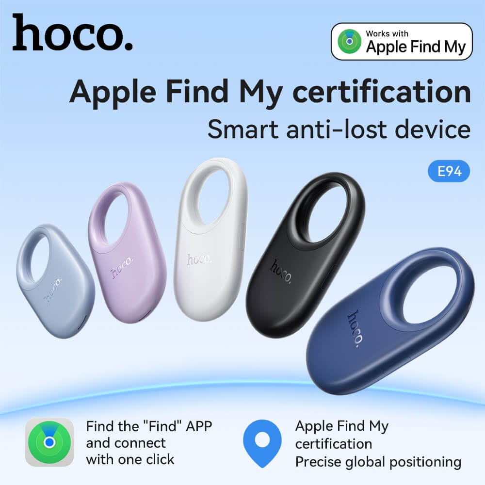 อุปกรณ์ติดตามจีพีเอส HOCO E94 GPS TAG สำหรับ APPLE IOS สีขาว