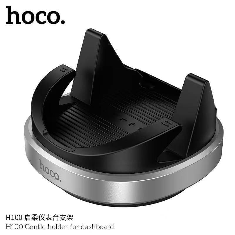 ที่วางโทรศัพท์ในรถ HOCO H100 สำหรับติดคอนโซล หมุนได้ 360&deg; รองรับมือถือ 4.5-7 นิ้ว