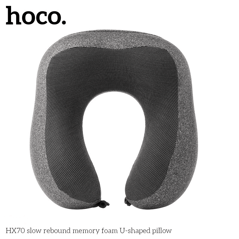 หมอนรองคอ HOCO HX70 เมมโมรี่โฟม ทรงตัว U รองรับต้นคอ 360&deg; พับเก็บได้ พร้อมถุงสำหรับพกพา