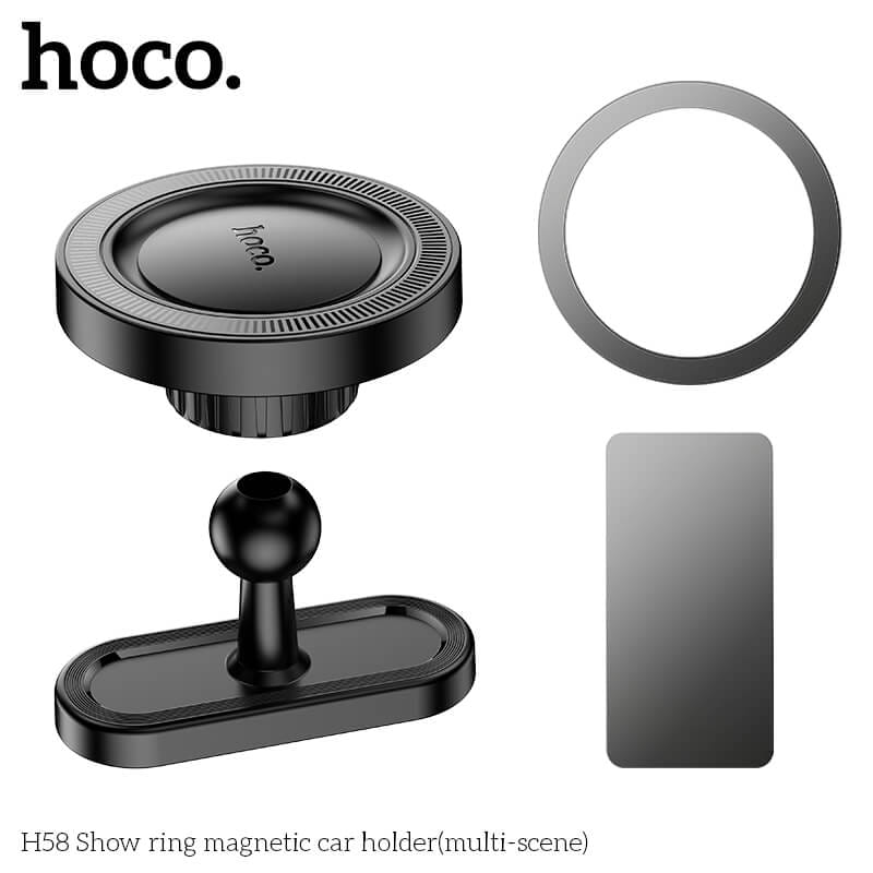 ที่จับมือถือแบบแม่เหล็ก MAGSAFE HOCO H58 ใช้ติดได้หลายสถานการณ์ ตู้เย็น รถยนต์ พื้นผิวเรียบต่างๆ