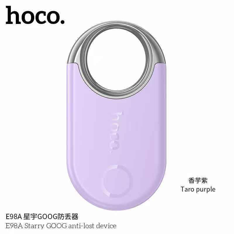 อุปกรณ์ติดตามจีพีเอส HOCO E98A ANDROID GPS TAG สำหรับแอนดรอยด์ รองรับ GOOGLE FIND MY NETWORK สีม่วง