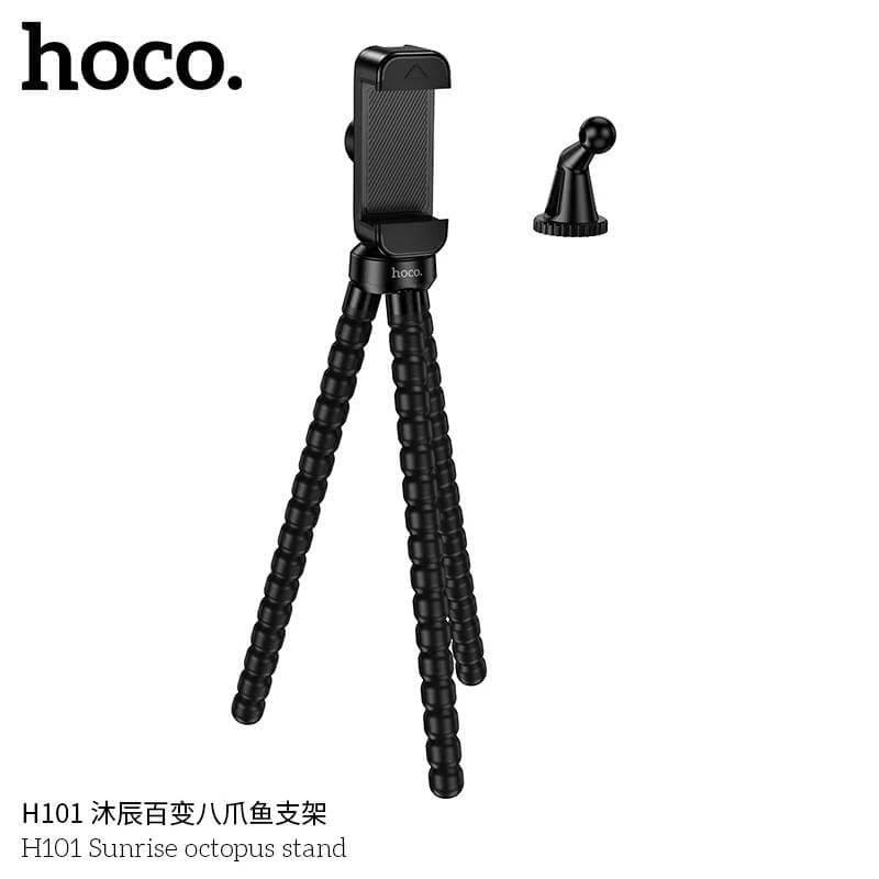 ขาตั้งมือถือ HOCO H101 หนวดปลาหมึก 3 ขา ดัดงอได้ 360° พกพาง่าย ติดตั้งได้ทุกที่ สีดำ_2