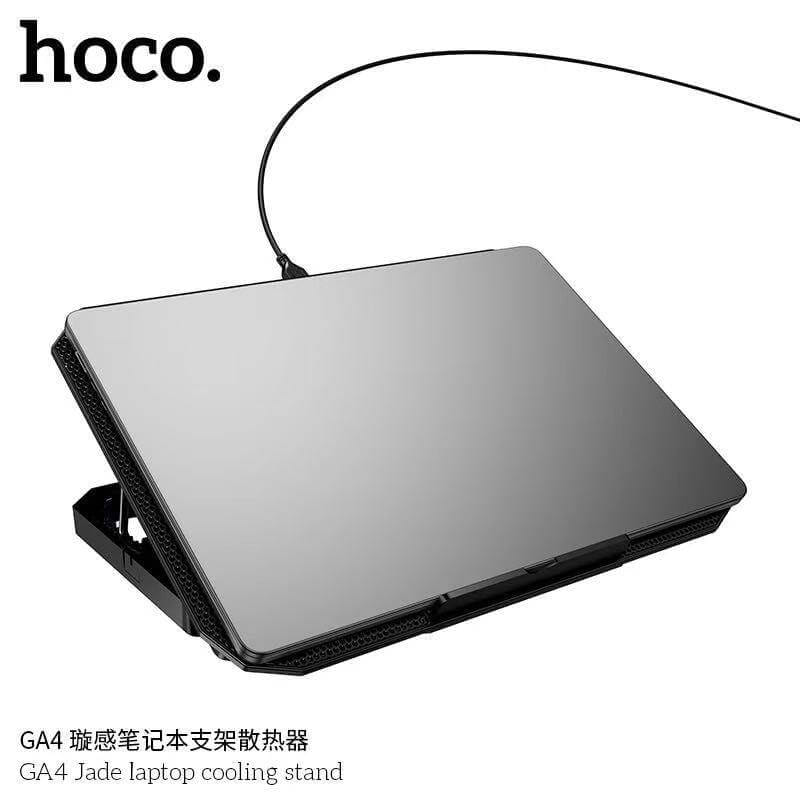 แท่นวางโน๊ตบุ๊ค HOCO GA4 พัดลมคู่ระบายความร้อน ขนาดใบพัด 120MM ปรับได้ 7 ระดับ รองรับโน๊ตบุ๊ค 12-17 นิ้ว_2