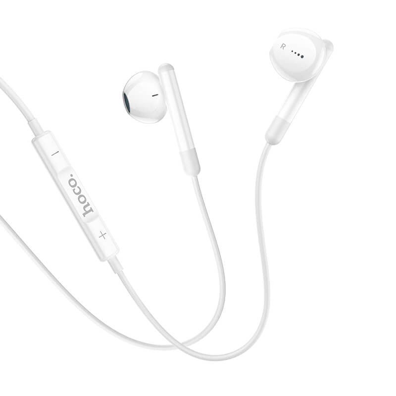 หูฟัง HOCO M93 สาย USB-C สีขาว ไมโครโฟนในตัว พร้อมปุ่มคอนโทรล