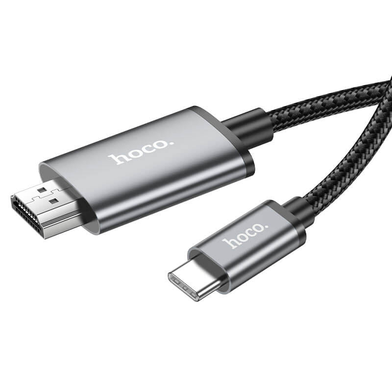 สายเคเบิล TYPE-C TO HDMI HOCO UA27 รองรับความละเอียด 4K ULTRA HD 30HZ ความยาว 2 เมตร สำหรับฟังก์ชั่น SCREEN MIRRORING