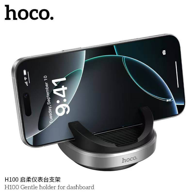 ที่วางโทรศัพท์ในรถ HOCO H100 สำหรับติดคอนโซล หมุนได้ 360&deg; รองรับมือถือ 4.5-7 นิ้ว