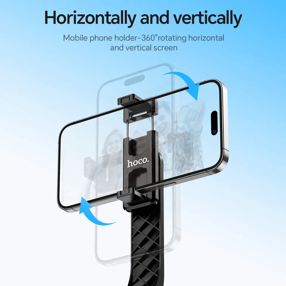 ขาตั้งมือถือ HOCO K20 หมุนได้ 360&deg; ยืดสูงสุด 980MM พร้อมรีโมทบลูทูธ