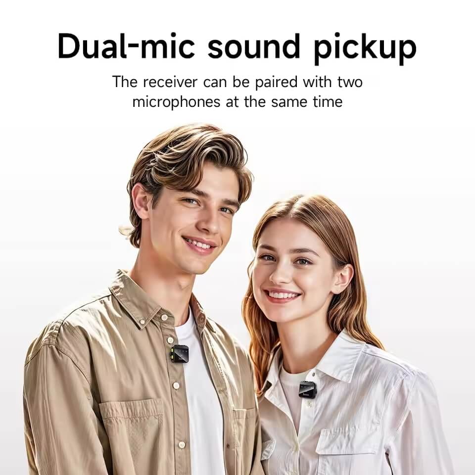 ไมโครโฟนไร้สาย HOCO L17 ระบบลดเสียงรบกวน รับเสียง HD 360&deg; ส่งสัญญาณ 2.4GHZ ระยะการใช้งาน 15 เมตร สำหรับ ANDROID & IOS
