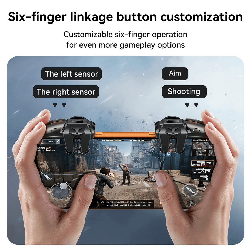 ปุ่มช่วยยิงเกมมือถือ HOCO GA22 เพิ่มความแม่นยำ ตอบสนองไว รองรับมือถือ 4-7 นิ้ว