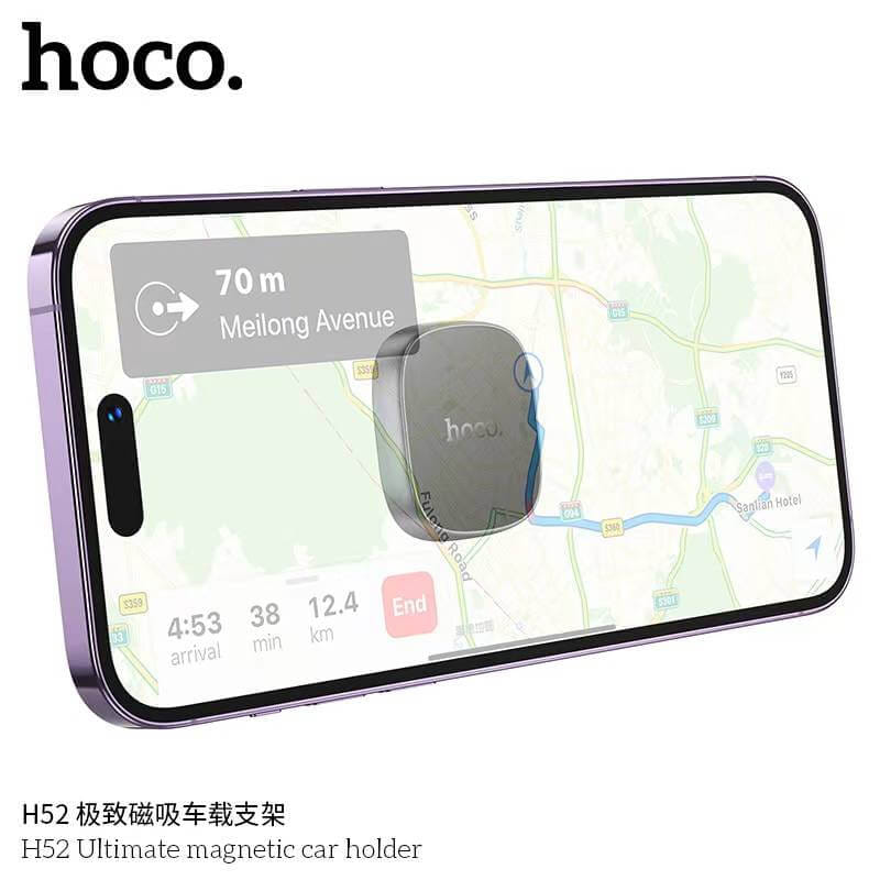 ที่ยึดโทรศัพท์ในรถ HOCO H52 ชนิดแม่เหล็ก N42 ติดคอนโซล/แดชบอร์ด รองรับมือถือ 4.5 – 7 นิ้ว_3