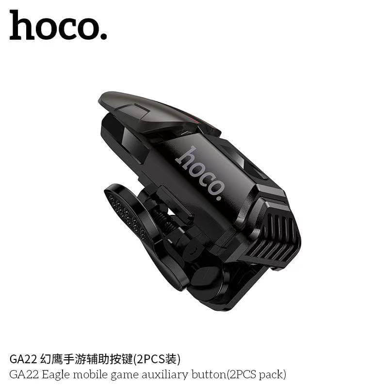 ปุ่มช่วยยิงเกมมือถือ 2 ชิ้น HOCO GA22 รองรับมือถือ 4-7 นิ้ว ช่วยเพิ่มความแม่นยำ เล่นลื่น ยิงไว