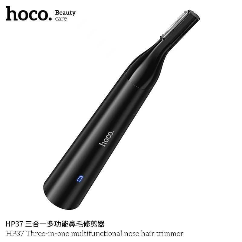 เครื่องโกนไฟฟ้า 3-IN-1 HOCO HP37 พร้อมหัวเปลี่ยน 3 แบบ ตัดขนจมูก / กันคิ้ว / โกนขน ชาร์จไฟได้
