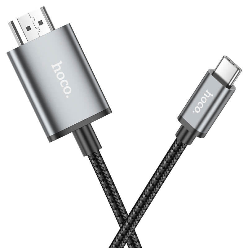 สายเคเบิล TYPE-C TO HDMI HOCO UA27 รองรับความละเอียด 4K ULTRA HD 30HZ ความยาว 2 เมตร สำหรับฟังก์ชั่น SCREEN MIRRORING