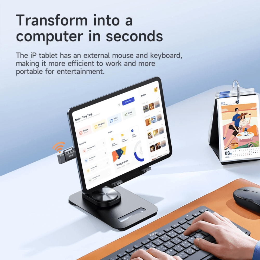 อะแดปเตอร์ LIGHTNING TO USB HOCO UA31A รองรับ OTG ความเร็ว 480MBPS สำหรับ IPHONE 6-14 & IPAD