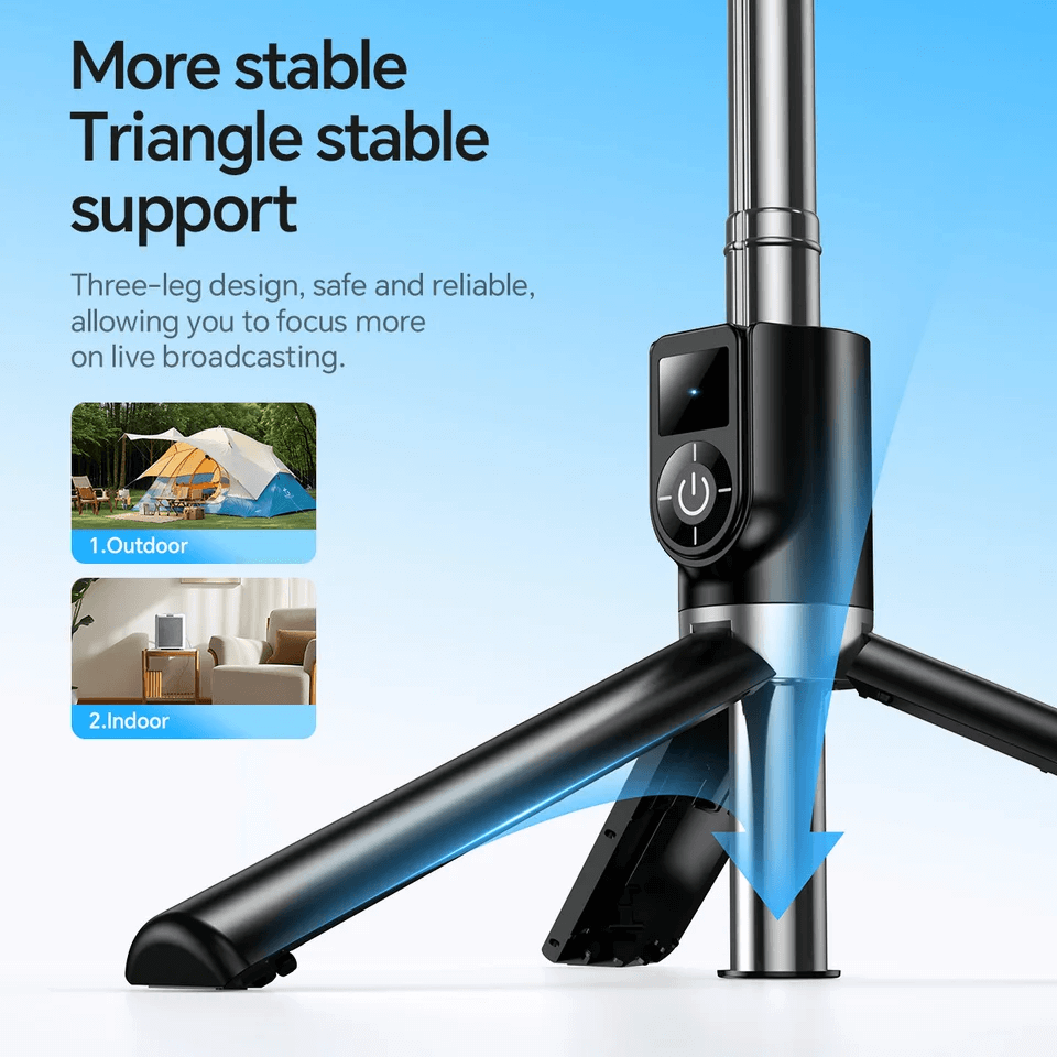 ขาตั้งมือถือ HOCO K20 หมุนได้ 360&deg; ยืดสูงสุด 980MM พร้อมรีโมทบลูทูธ