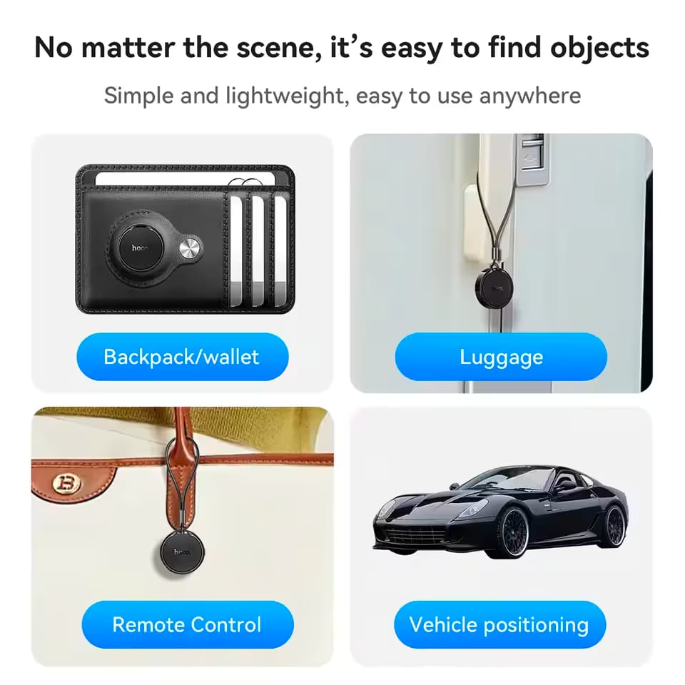 อุปกรณ์ติดตามจีพีเอส HOCO E96A ANDROID GPS TAG สำหรับแอนดรอยด์ รองรับ GOOGLE FIND MY DEVICE สีขาว_4