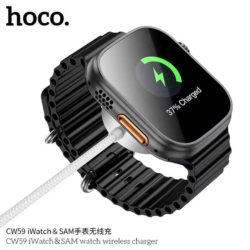 สายชาร์จนาฬิกา HOCO CW59 สีขาว สำหรับ APPLE WATCH & SAMSUNG WATCH จ่ายไฟ 2.5W สายยาว 1.2M_4