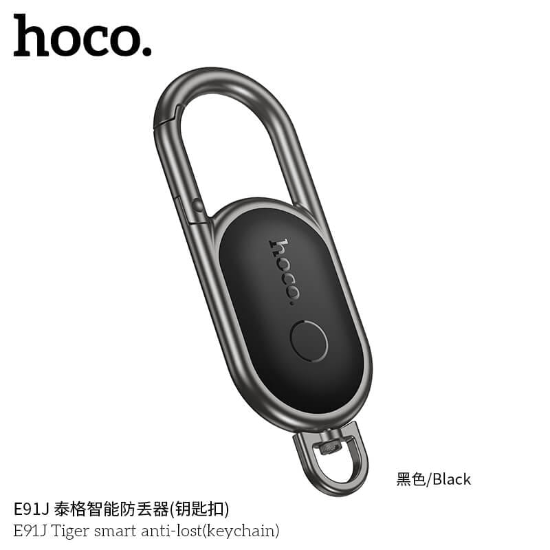 อุปกรณ์ติดตามจีพีเอส HOCO E91J สีดำ รูปแบบพวงกุญแจ สำหรับ รองรับ APPLE FIND MY_4