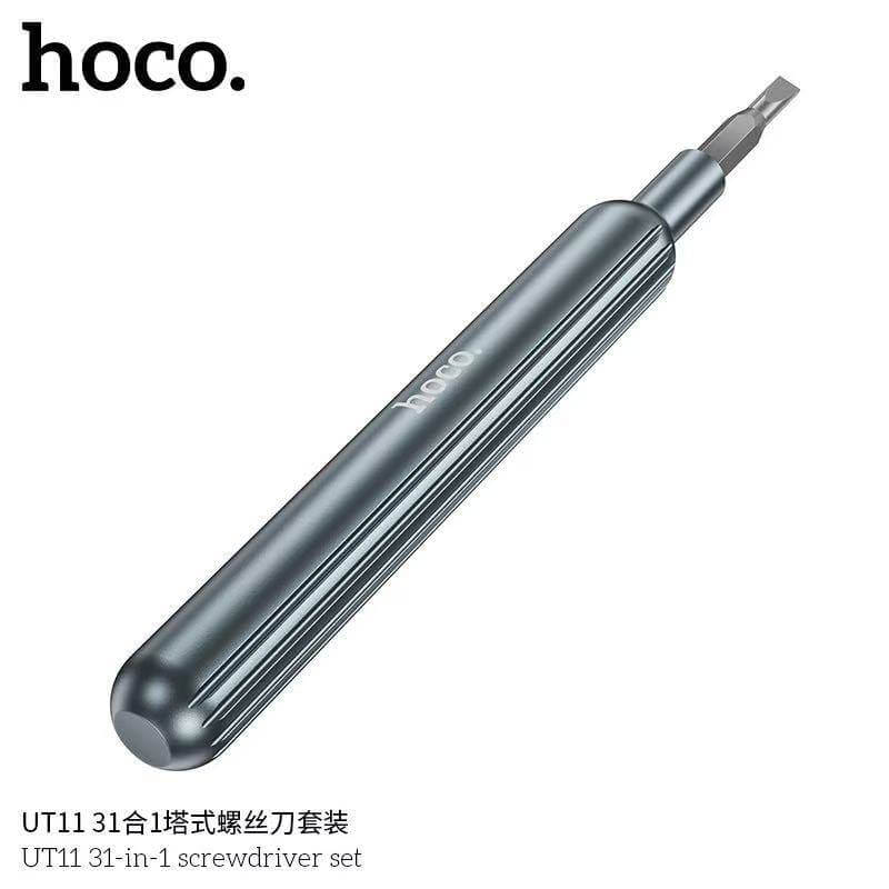 ชุดไขควงอเนกประสงค์ 31-IN-1 HOCO UT11 ด้ามแม่เหล็กพรีเมียม สำหรับซ่อมอุปกรณ์อิเล็กทรอนิกส์ สีเทา_4