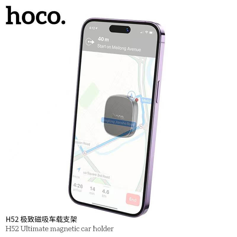 ที่ยึดโทรศัพท์ในรถ HOCO H52 ชนิดแม่เหล็ก N42 ติดคอนโซล/แดชบอร์ด รองรับมือถือ 4.5 – 7 นิ้ว_4