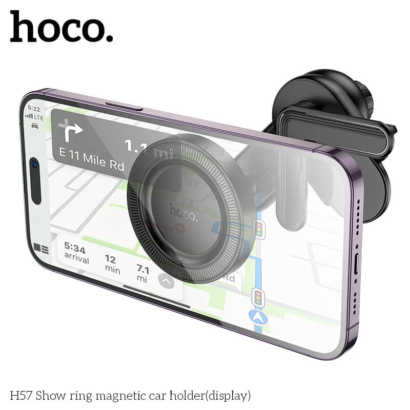 ที่จับโทรศัพท์ HOCO H57 ชนิดแม่เหล็ก สำหรับติดหน้าจอดิสเพลย์ รองรับมือถือจอ 4.5 - 7 นิ้ว_4