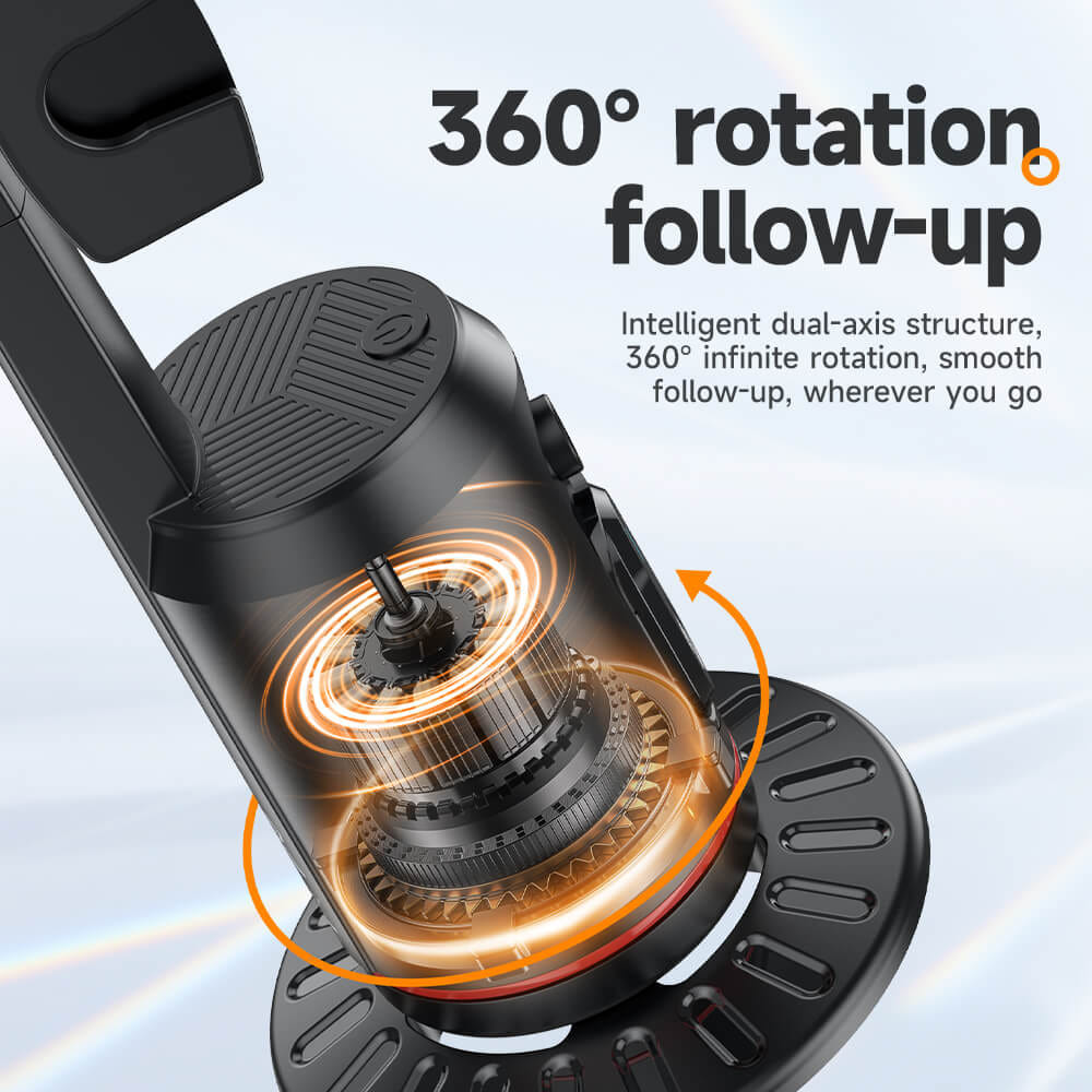 ขาตั้งมือถือ HOCO K23 AI SMART TRACKING หมุนได้ 360&deg; ติดตามใบหน้าอัตโนมัติ รีโมท BLUETOOTH 5.2 ควบคุมด้วยท่าทาง และฐานยึดขนาด 1/4 นิ้ว