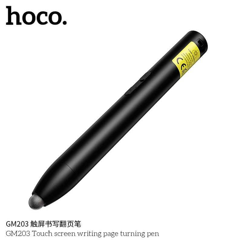 เลเซอร์พอยเตอร์ 2-IN-1 HOCO GM203 พร้อมรีโมทควบคุมการนำเสนอ & ปากกาสไตลัส หน้าจอ LED ระบบส่งสัญญาณ 2.4G