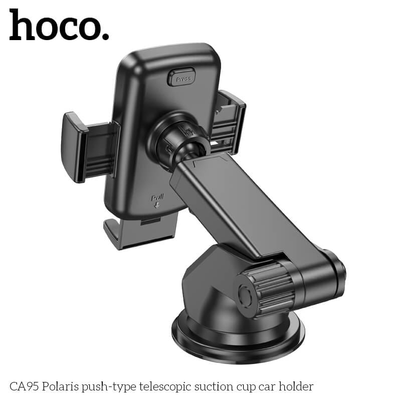 ที่ตั้งโทรศัพท์ในรถยนต์ HOCO CA95 ติดกระจกและคอนโซล ปรับมุมมองได้ 360° CAR HOLDER_5