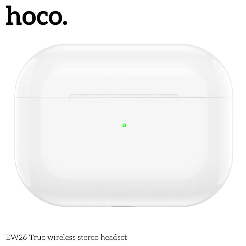 หูฟังไร้สาย TWS HOCO EW26 ไมโครโฟนในตัว BT 5.3 แบตเตอรี่ 4 ชม. สีขาว_5