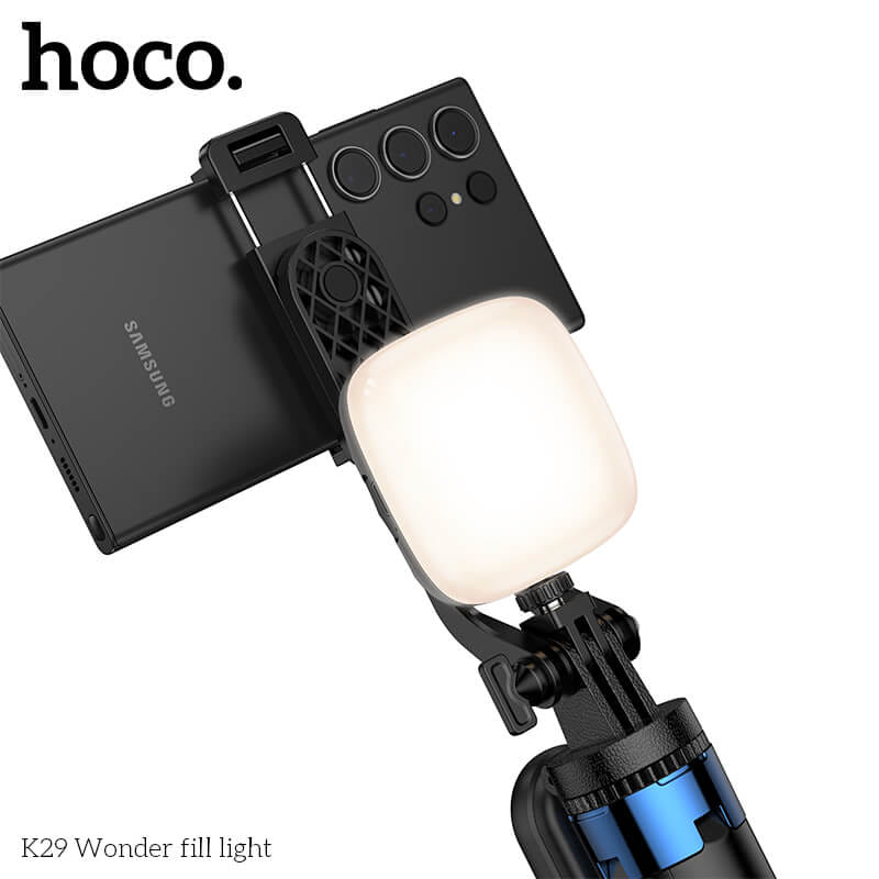 ไฟ LED อเนกประสงค์ HOCO K29 สีดำ ปรับความสว่างได้ 9 ระดับ หมุนได้ 360&deg;