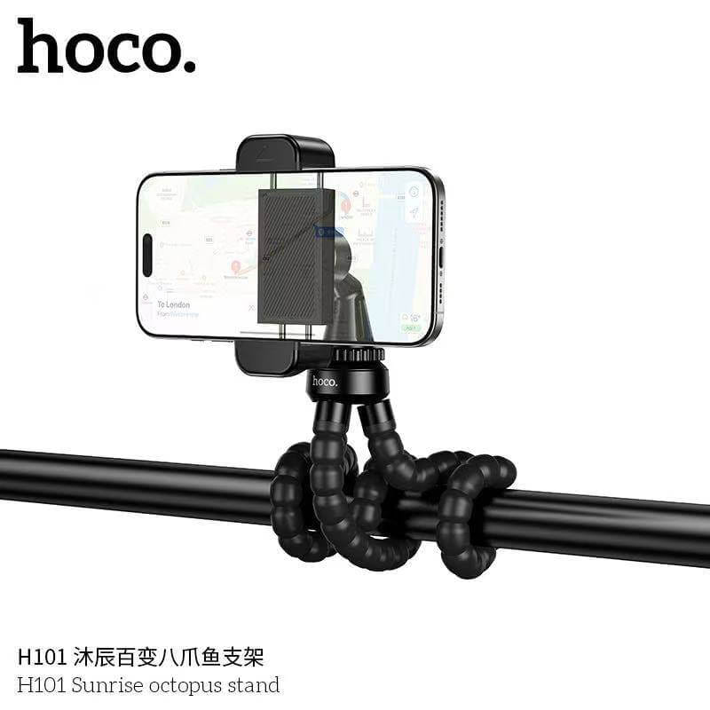 ขาตั้งมือถือ HOCO H101 หนวดปลาหมึก 3 ขา ดัดงอได้ 360° พกพาง่าย ติดตั้งได้ทุกที่ สีดำ_5