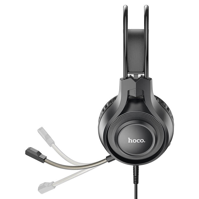 หูฟังเกมมิ่ง HOCO W106 แบบมีสาย AUX 3.5 มม. พร้อมไดร์เวอร์ HI-FI ขนาด 50 มม. และไมโครโฟนตัดเสียงรบกวน HD
