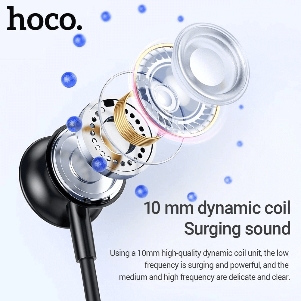 หูฟังไร้สาย HOCO ES62 สีเทา แบบคล้องคอ ใช้งานได้ต่อเนื่อง 120 ชม. รองรับ TF CARD ความจุ 32 GB