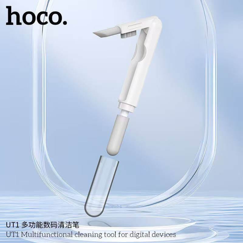 ชุดทำความสะอาดอุปกรณ์ดิจิทัล 3-IN-1 HOCO UT1 สำหรับหูฟัง มือถือ แกดเจ็ต สีขาว_6