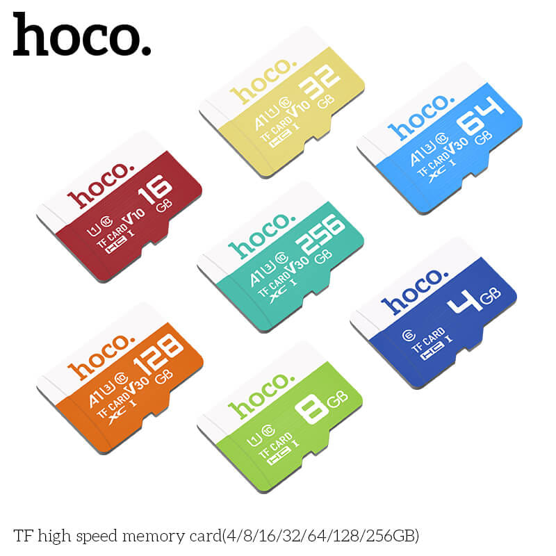 การ์ดหน่วยความจำ MICRO SD HOCO 32GB CLASS 10 ความเร็วสูง สำหรับอุปกรณ์ดิจิทัล