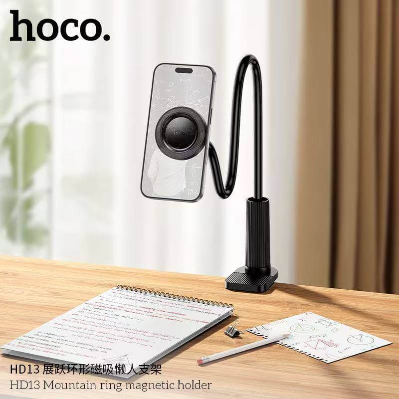 ที่จับโทรศัพท์ HOCO HD13 ชนิดแม่เหล็ก ขายึดแบบหนีบ ปรับได้รอบทิศทาง รองรับมือถือจอ 4.5 - 7 นิ้ว