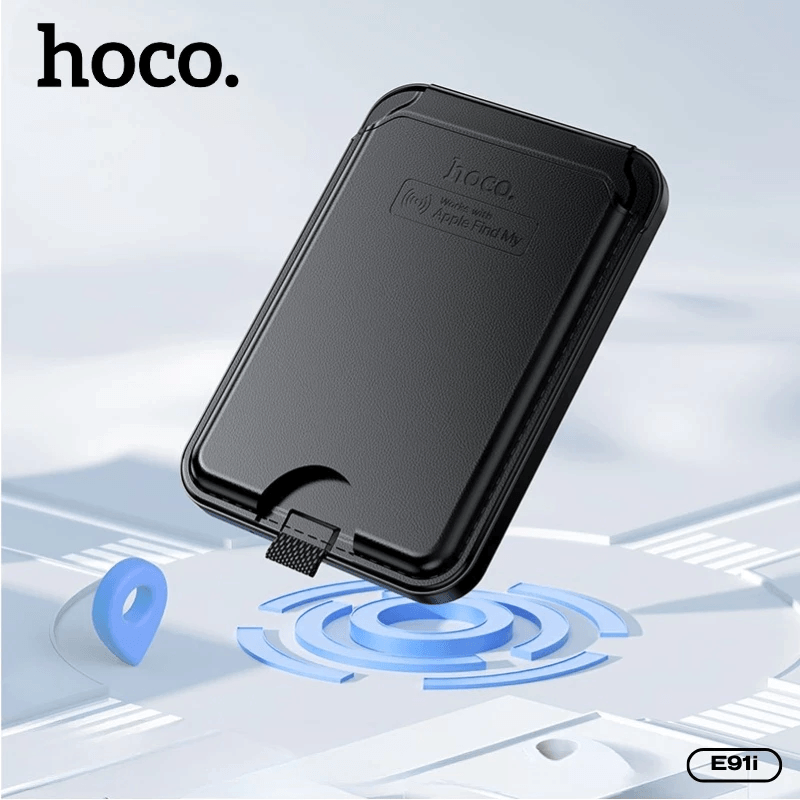 กระเป๋าใส่บัตร MAGSAFE WALLET GPS HOCO E91I รองรับ APPLE IOS ติดตามตำแหน่งทั่วโลก