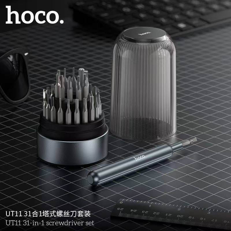 ชุดไขควงอเนกประสงค์ 31-IN-1 HOCO UT11 ด้ามแม่เหล็กพรีเมียม สำหรับซ่อมอุปกรณ์อิเล็กทรอนิกส์ สีเทา_7