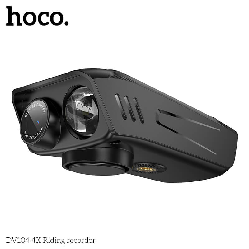 กล้องติดจักรยาน HOCO DV104 4K 60FPS พร้อมไฟหน้าในตัว 1000LM หน้าจอ IPS HD กันสั่น กันน้ำ IPX5 รองรับ WIFI และ APP