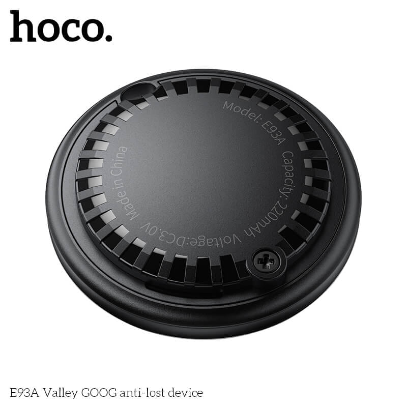 อุปกรณ์ติดตามจีพีเอส HOCO E93A สำหรับ ANDROID รองรับ GOOGLE FIND MY DEVICE สีดำ