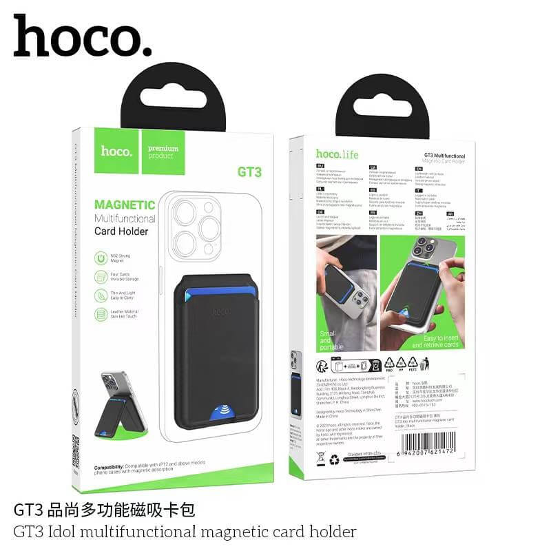 ขาตั้งมือถือแม่เหล็ก+ที่เก็บบัตร HOCO GT3 MAGNETIC WALLET สำหรับ IOS HC6_8