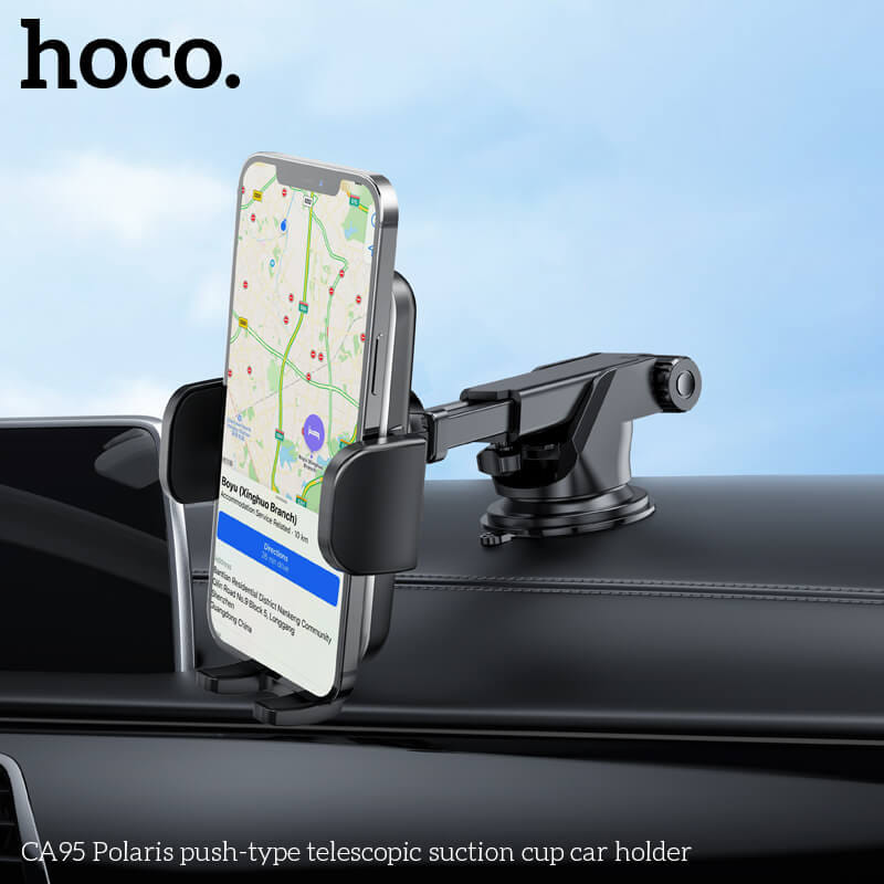 ที่ตั้งโทรศัพท์ในรถยนต์ HOCO CA95 ติดกระจกและคอนโซล ปรับมุมมองได้ 360° CAR HOLDER_8
