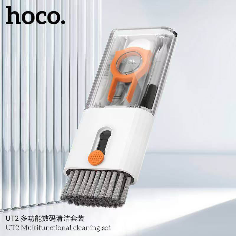 ชุดทำความสะอาดอุปกรณ์ดิจิทัล 10-IN-1 HOCO UT2 เหมาะสำหรับคีย์บอร์ด มือถือ หูฟัง กล้อง สีขาว_8