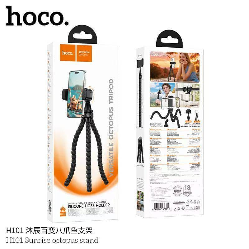 ขาตั้งมือถือ HOCO H101 หนวดปลาหมึก 3 ขา ดัดงอได้ 360° พกพาง่าย ติดตั้งได้ทุกที่ สีดำ_8