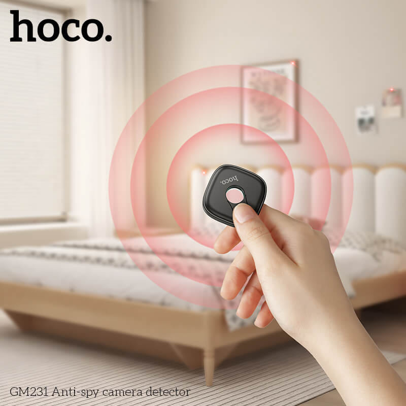 เครื่องตรวจจับกล้องอินฟาเรด HOCO GM231 ป้องกันการแอบถ่าย เพิ่มความปลอดภัย ตรวจจับระยะ 5 เมตร สีขาว_9