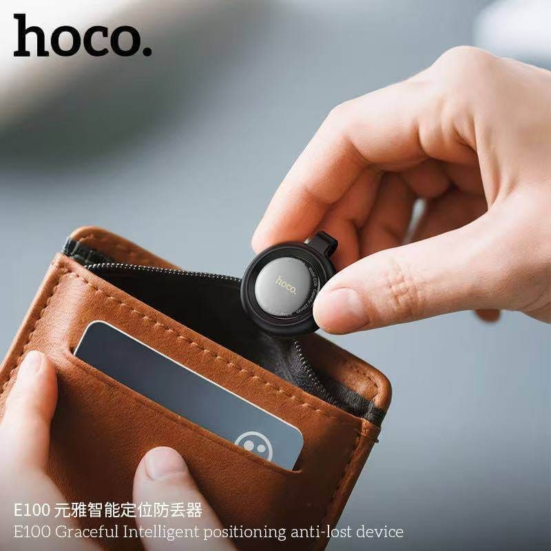อุปกรณ์ติดตามจีพีเอส HOCO E100 สำหรับ APPLE IOS พร้อมเคสซิลิโคนในตัว สีดำ_9
