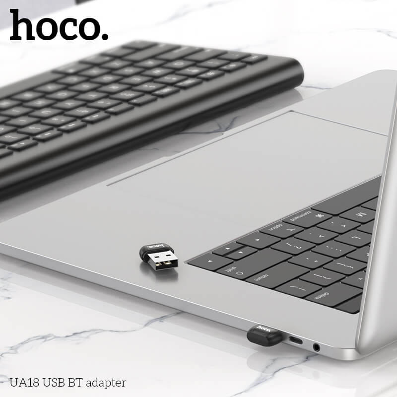 ตัวรับสัญญาณบูลทูธ HOCO UA18 BLUETOOTH 5.0 รองรับ คีย์บอร์ด, เมาส์, ลำโพง, คอนโทรเลอร์, หูฟัง_9