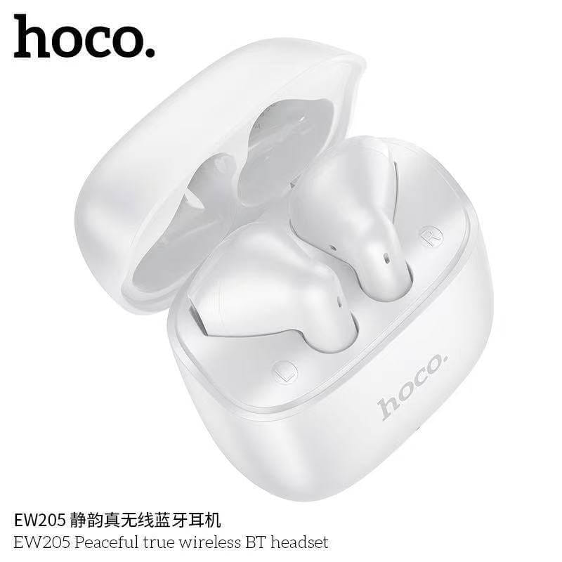 หูฟังไร้สาย TWS HOCO EW205 สีขาว กันน้ำ IPX4 บลูทูธ 6.0 เสียง HI-FI